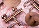 Смеситель для ванны и душа REA LUNGO BRUSHED COPPER настенный с изливом REA-B1115 фото 6