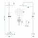 Душевая колона REA SAVIO LED CHROME с термостатом REA-P8544 фото 7