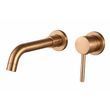 Смеситель для умывальника раковины встроен матовое золото VBI MILANO LONG BRUSHED COPPER