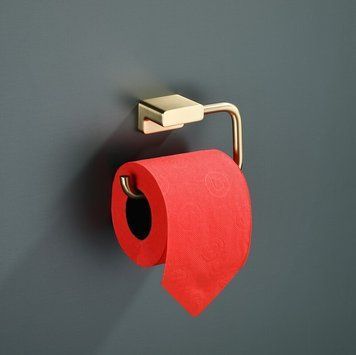 Тримач для туалетного паперу  AS-0107-12 матове золото KR6183 фото