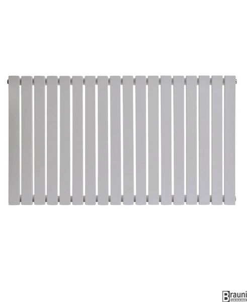 Горизонтальный дизайнерский радиатор отопления «Terni G 18/600» Цвет белый матовый 5625 фото