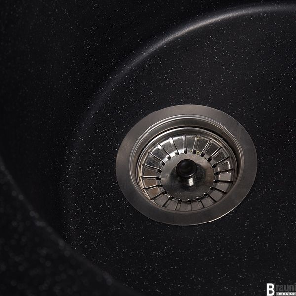 Кухонна мийка Voce Antracit  58х78 з крилом зі штучного каменю RO43446 фото