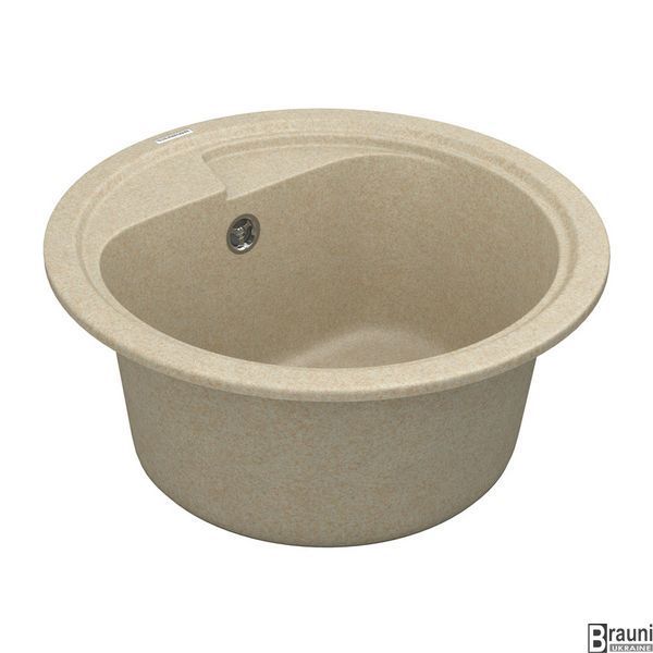 Кухонна мийка кругла 44х44 Polo PMR 01.44 бежева PMR 01.44 Beige фото