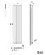 Вертикальний дизайнерський радіатор опалення ТМ ARTTIDESIGN Rimini || 6/1800 чорний матовий 5508 фото 4