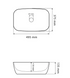 Умивальник (раковина) VBI OLBIA GREY STONE GLOSSY накладний VBI-014302 фото 3