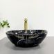 Умивальник (раковина) VBI PARMA BLACK STONE GLOSSY накладний VBI-011014 фото 2