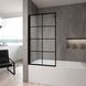 Шторка для ванни REA LAGOS-1 FIX BLACK 80 см REA-K4561 фото 2