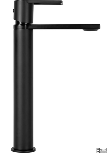 Смеситель для раковины (умывальника) REA FLIP BLACK черный высокий REA-B2007 фото