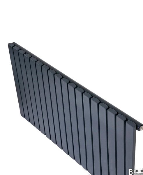 Горизонтальный дизайнерский радиатор отопления «Terni G 18/600» Цвет серый матовый 5626 фото