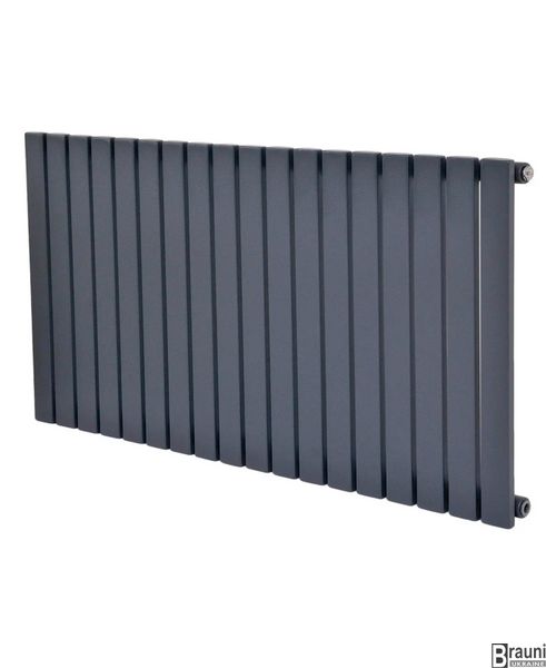 Горизонтальный дизайнерский радиатор отопления «Terni G 18/600» Цвет серый матовый 5626 фото