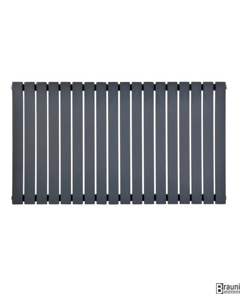 Горизонтальний дизайнерський радіатор опалення «Terni G 18/600» Колір сірий матовий 5626 фото
