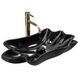 Умивальник (раковина) REA INFINITY BLACK накладний чорний REA-U3401 фото 1