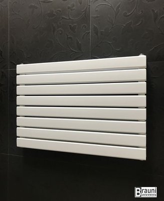 Горизонтальный дизайнерский радиатор отопления Livorno || G 8/600 белый матовый 5511 фото