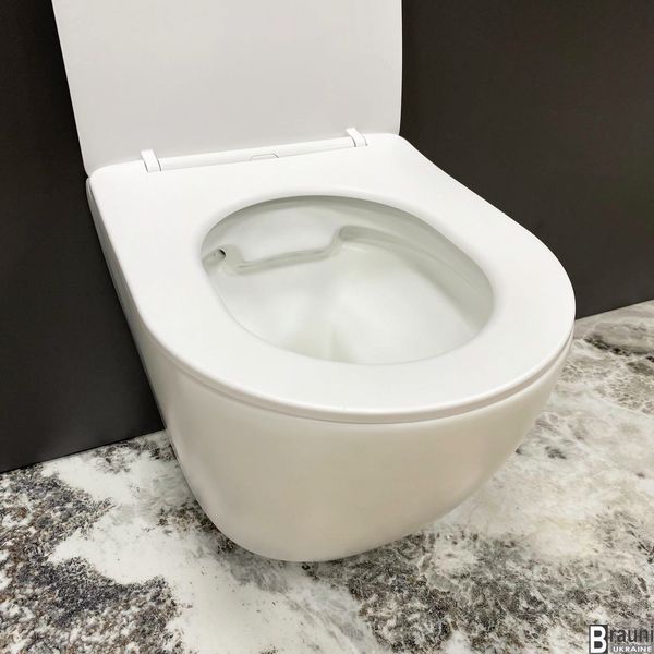 Подвесной унитаз VBI VULCANO WHITE MATT VBI-020415 фото