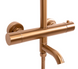 Душова колона REA LUNGO BRUSHED COPPER з термостатом та виливом REA-P8807 фото 6