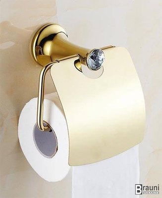 Тримач туалетного паперу Crystal Gold 805 золото 2120 фото