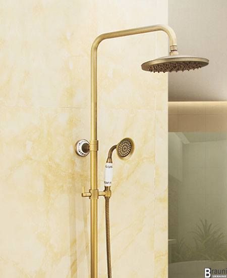 Душевой гарнитур (колонна) бронзовый для ванны и душа Deco 6133-01 1585 фото
