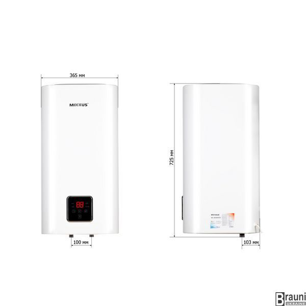 Водонагрівач "Квадрат" Mixxus EWH-15050 CUBE DRY накопичувальний 50 л, сухий тен 2,0 kW (WH0617) WH0617 фото