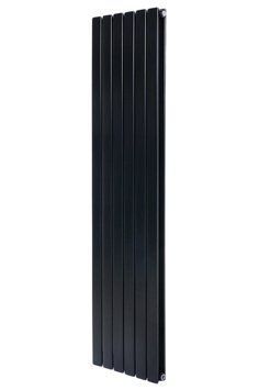 Вертикальний дизайнерський радіатор опалення ARTTIDESIGN Livorno II 6/1800/408 чорний матовий LV II.6.180.40.B фото