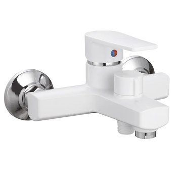 Смеситель для ванны Plamix Oscar-009 Euro White (без шланга и лейки) (PM0634) PM0634 фото