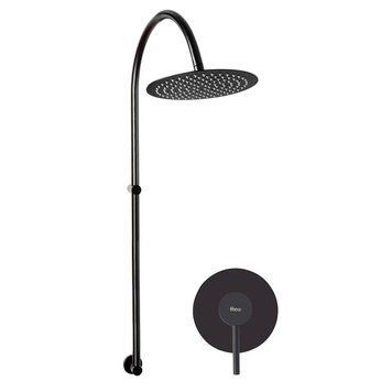 Душевая система LUGANO BLACK черная матовая REA-P9301 фото