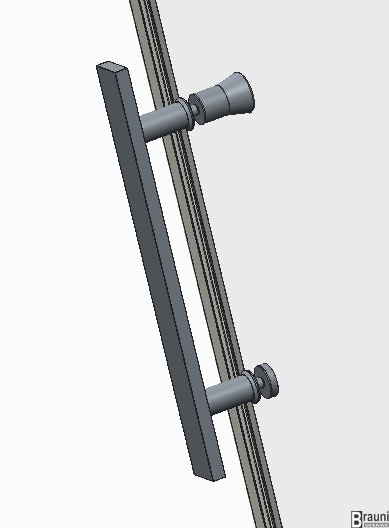 Дверь в нишу Koer SR SD01-140x200-TR-01 прозрачное стекло Easy Clean 8мм, хром (KR5380) KR5380 фото