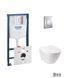 Набір інсталяція 4 в 1 Grohe Rapid SL 38772001 + унітаз з сидінням Jay 5848 фото 1