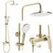 Душевая колона REA AVALON GOLD с изливом REA-P8812 фото 1