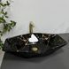 Умивальник (раковина) VBI VENEZIA MARBLE BLACK GLOSSY накладний VBI-012405 фото 2