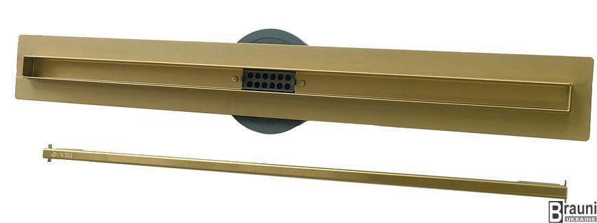 Трап для душа VBI FORT SLIM 60 BRUSHED GOLD VBI-060206BG фото