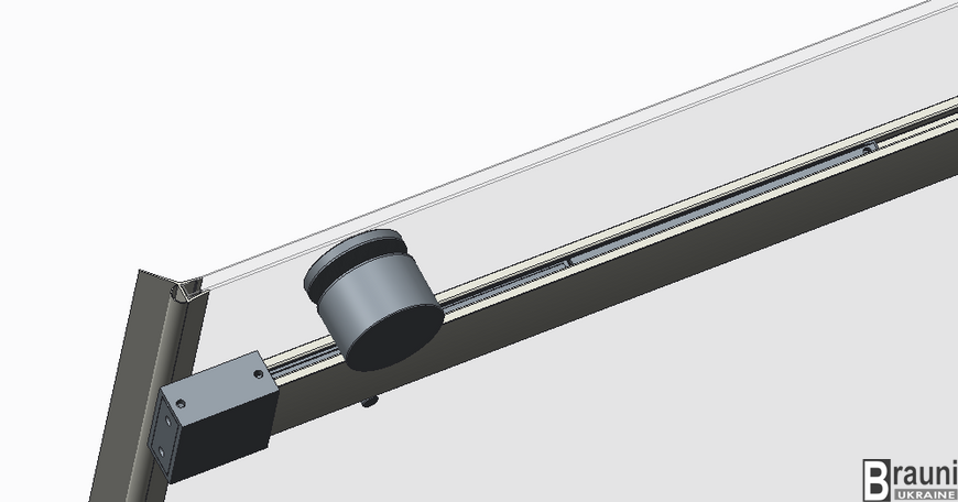 Дверь в нишу Koer SR SD01-140x200-TR-01 прозрачное стекло Easy Clean 8мм, хром (KR5380) KR5380 фото