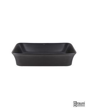 Раковина-чаша Virgo 49х35 cm Matt black черная матовая 5799 фото