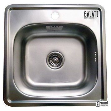 Кухонна раковина (Eko) Fifika Satin 48х48 з нержавійки RO47123 фото