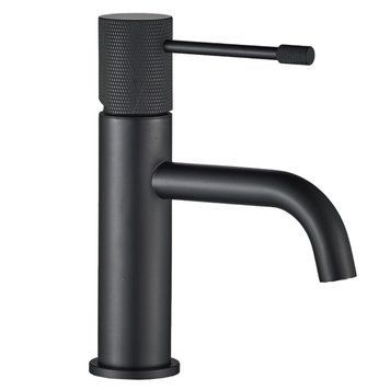 Смеситель для раковины VBI MILANO UNO BLACK низкий VBI-050100BL-H01BL фото