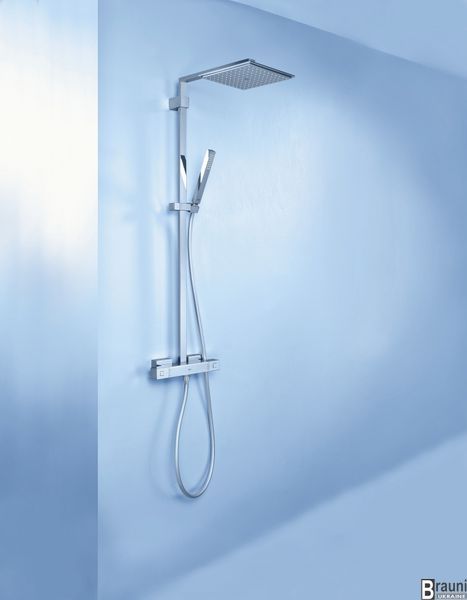 Душевая колонна с термостатом для душа Grohe Euphoria Cube System (26087000) 26087000 фото
