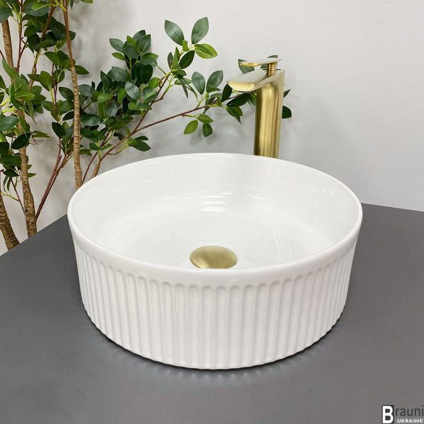 Умивальник (раковина) VBI BRINDISI WHITE накладний VBI-014100 фото