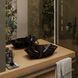 Умивальник (раковина) VBI VENEZIA S BLACK MARBLE MATT накладний VBI-012403 фото 2