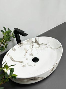 Умивальник (раковина) VBI UDINE CARRARA GLOSSY накладний VBI-012101 фото