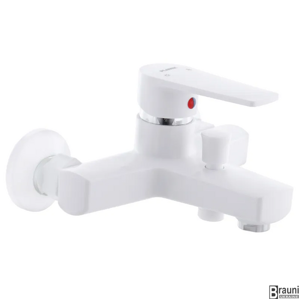 Смеситель для ванны Plamix Leo-009 White (без шланга и лейки) (PM0555) PM0555 фото