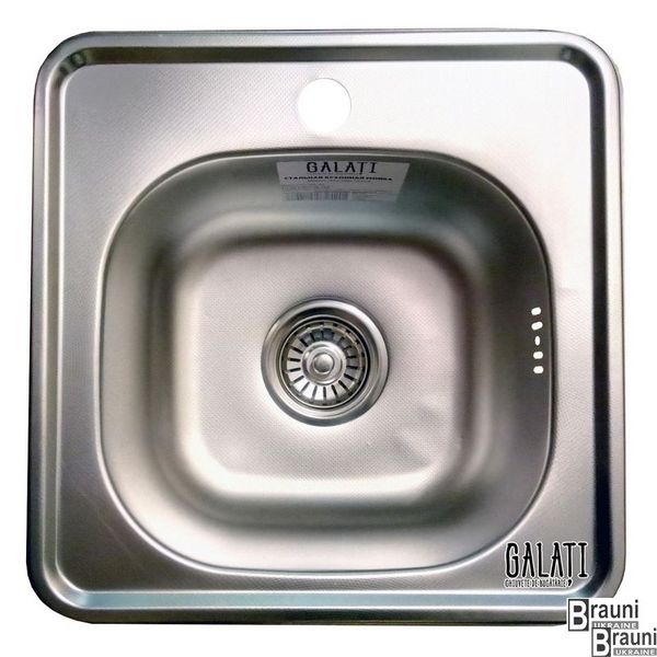 Маленька кухонна мийка (Eko) Mala Textura 38х38 нержавійка RO47126 фото