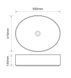 Умывальник (раковина) накладной ELLIPSE-0104 MARBLE 55х41, матовый белый мрамор MP6554 фото 8