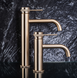 Змішувач для раковини (умивальника) REA LUNGO GRIP BRUSHED GOLD низкий REA-B6950 фото 5