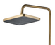 Душова колона HELIX BRUSHED GOLD з каскадним виливом, матове золото REA-P6621 фото 9