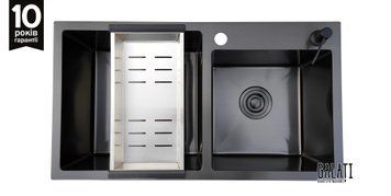 Кухонна мийка Romzha Arta U-730D BL RO43520 фото