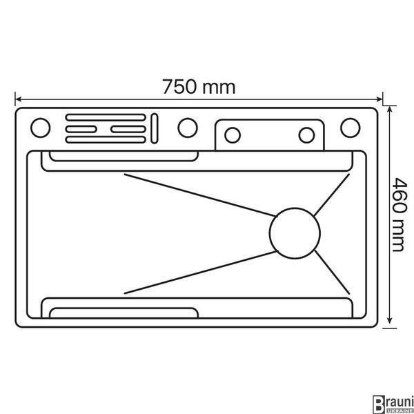 Кухонная мойка многофункциональная 75х46 ZH7546-SET-06.SUS304 DECOR со смесителем ZX5682 фото