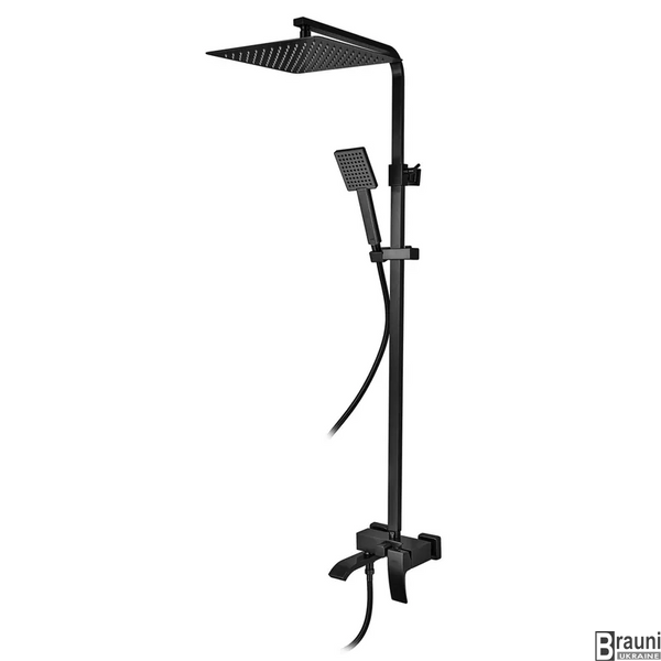 Душова колона із змішувачем Koer KB-56007-05 (Колір чорний) (KR3461) KR3461 фото
