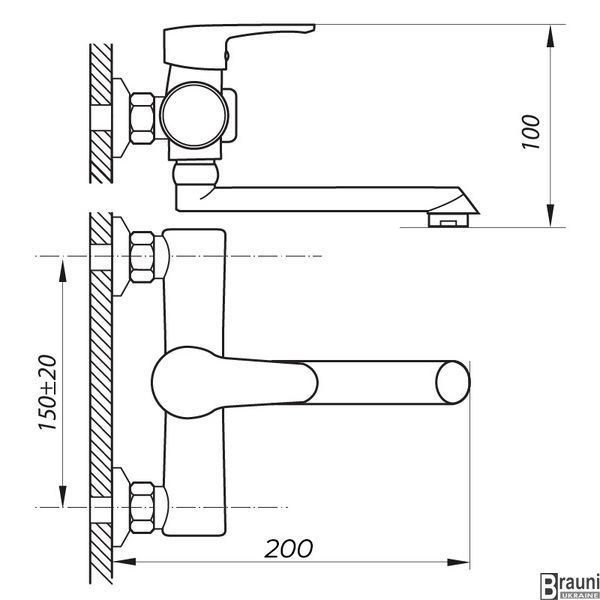 Смеситель для ванны Zerix PUD3 045 белый (ZX2909) ZX2909 фото