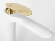 Змішувач для раковини (умивальника) REA ORBIT WHITE GOLD низький REA-B2052 фото 6