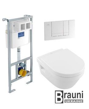 Комплект: унитаз ARCHITECTURA 37*53 см, DirectFlush, сиденье Slow closing+VICONNECT PRO инсталляция 4948 фото
