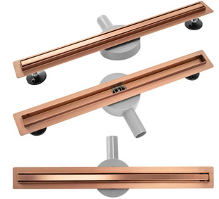 Трап для душу REA NEO SLIM PRO BRUSHED COPPER 60 см. REA-G0650 фото